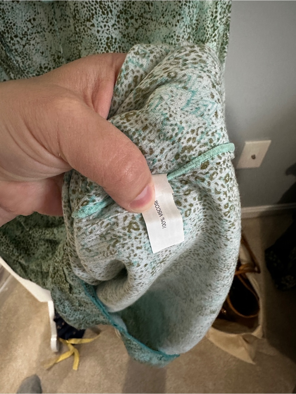 Poupette St. Barth Mint Green Printed Tunic Dress - Picture 6 of 8